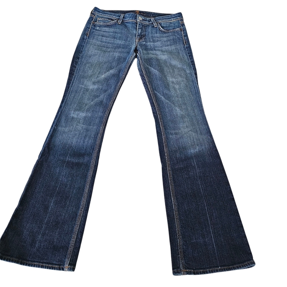 7 For All Mankind Vintage Low Rise Women's Boot Cut Jeans - Blue